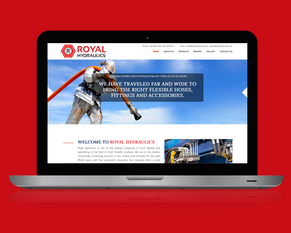 royal hydraulics website design company in UA